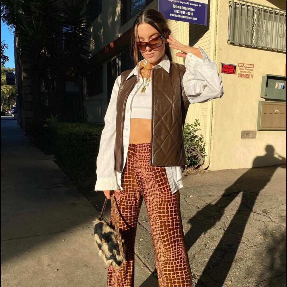 Quilted Leather Vest